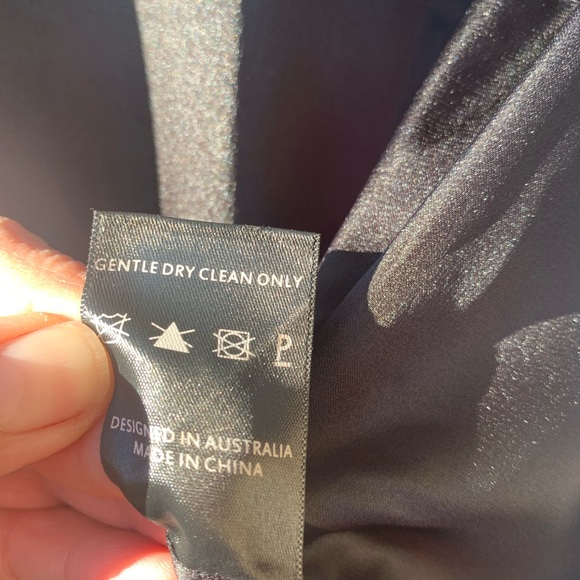 Misha black leotard with lace sleeves size 2 - Picture 6 of 16